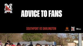 Southport v Darlington: Advice to fans