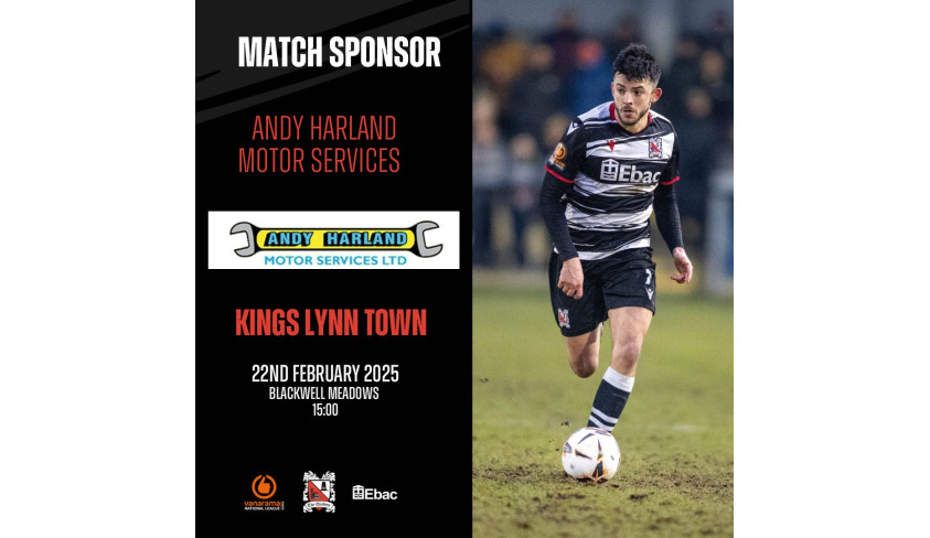 Thanks to our match sponsor: Andy Harland Motor Services