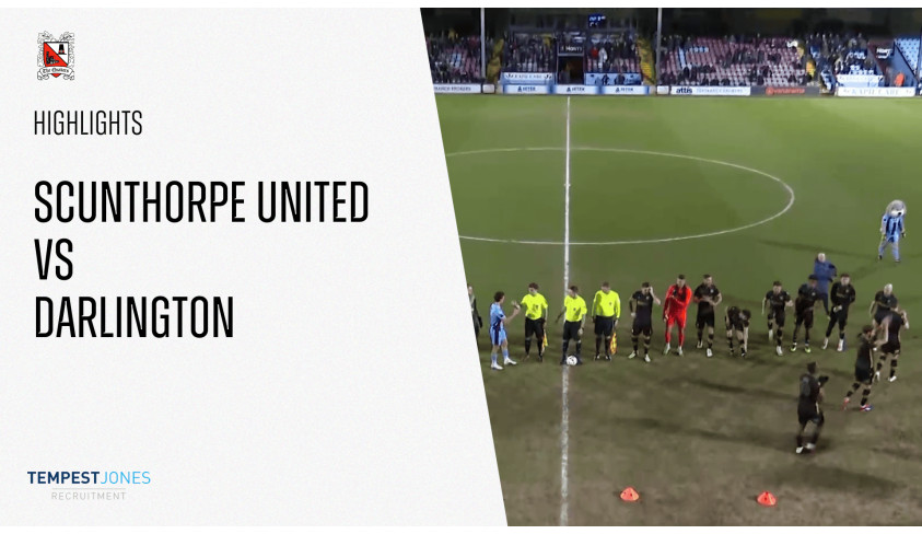 Match Highlights: Scunthorpe United v Darlington