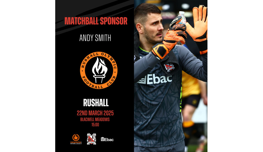 Thanks to our matchball sponsor: Andy Smith