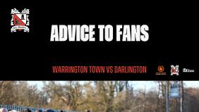 Advice to fans: Warrington v Darlington