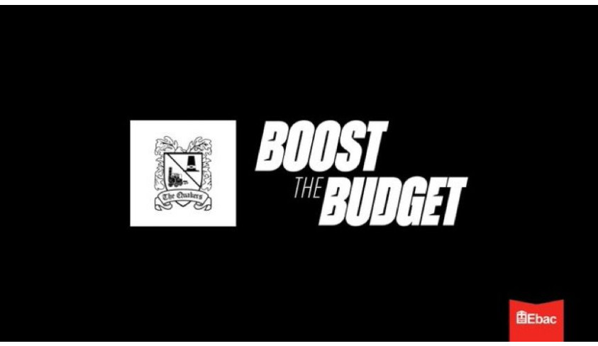 Boost The Budget passes £30,000 in first day!