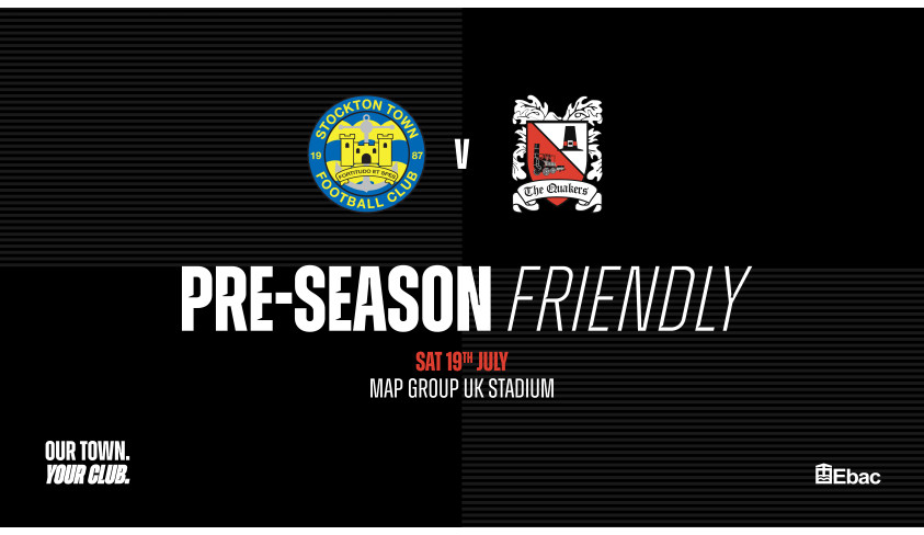The Quakers to play friendly at Stockton Town