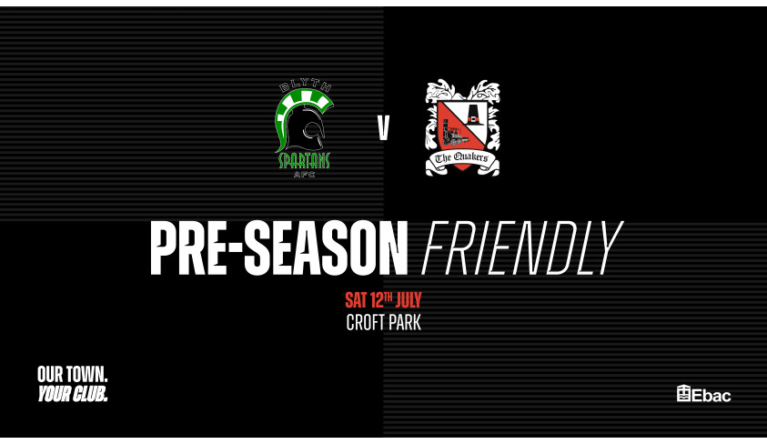 Quakers to play friendly at Blyth Spartans