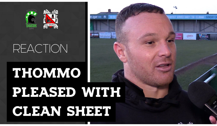 Video: Thommo Pleased With Clean Sheet