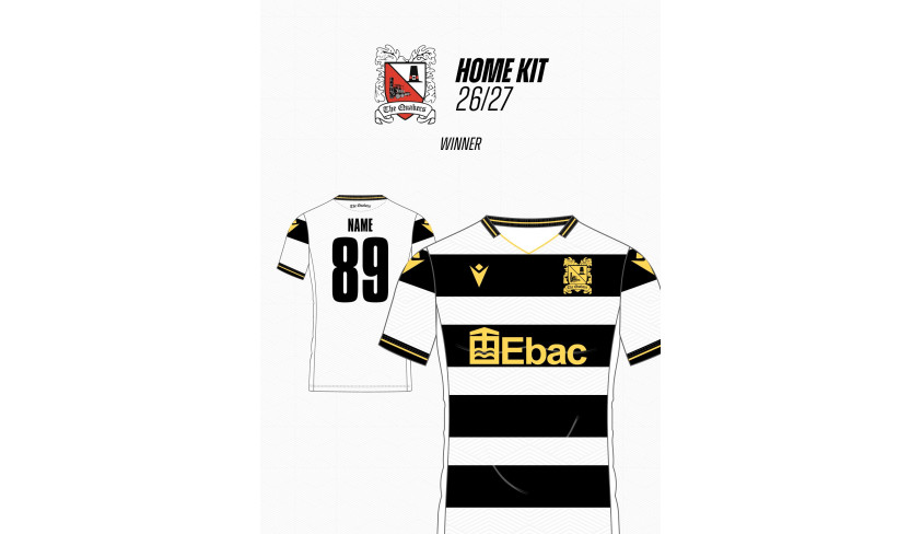 Next season's home shirt is....