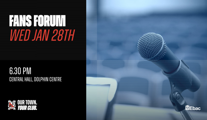 Fans’ Forum to Take Place on Wednesday 28 January