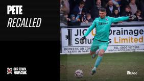 Pete recalled by Gateshead