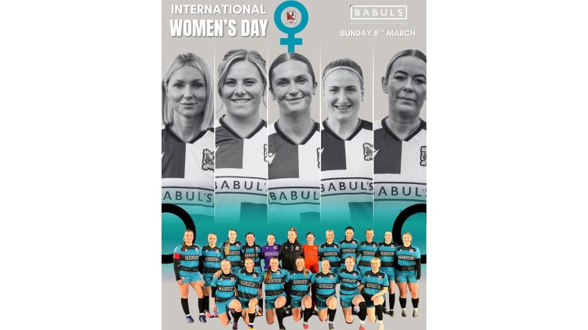Darlington FC celebrates International Women's Day